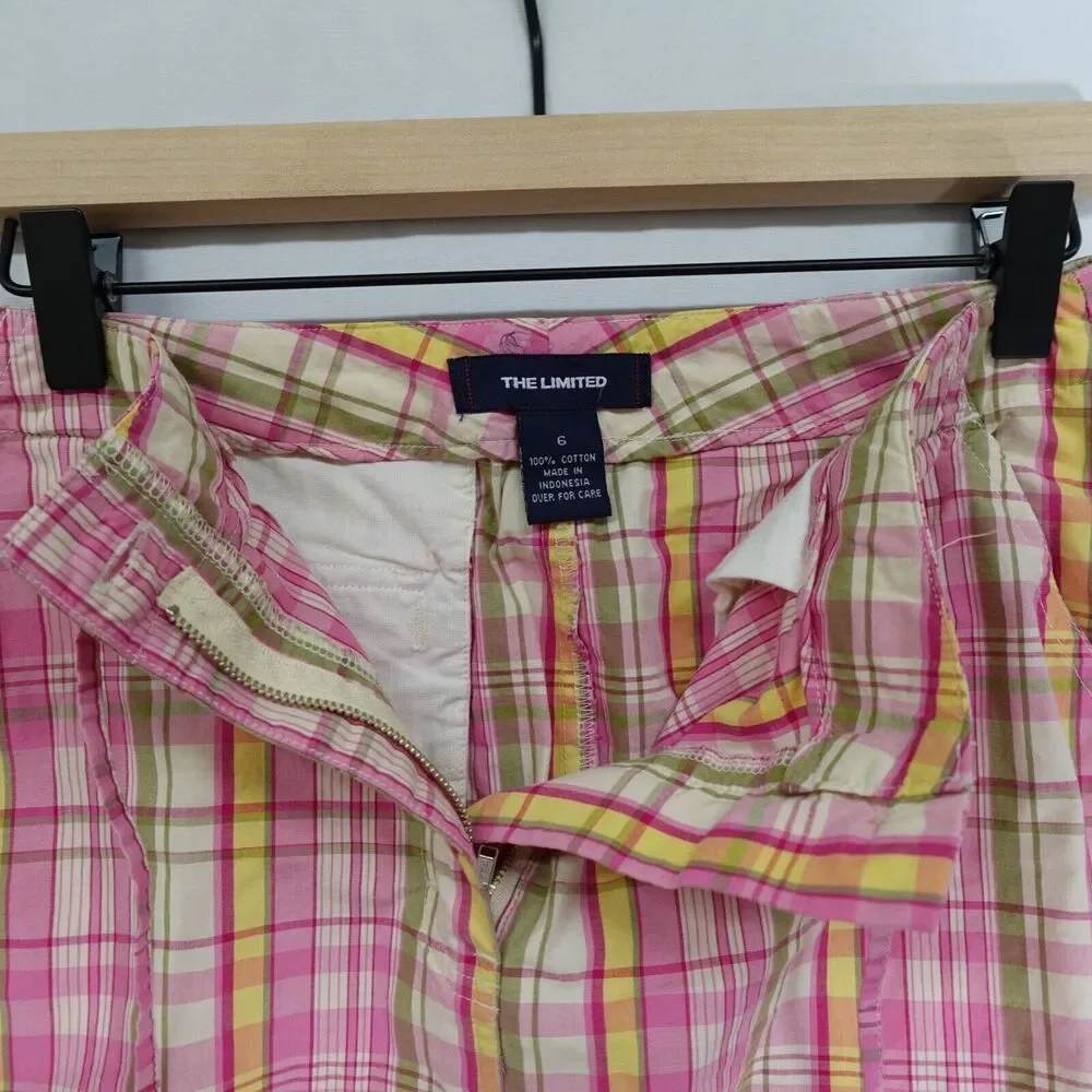 The Limited Skirt Women Size 6 Pink Plaid Gilmore Girls Preppy Y2K Easter Spring - Picture 8 of 11